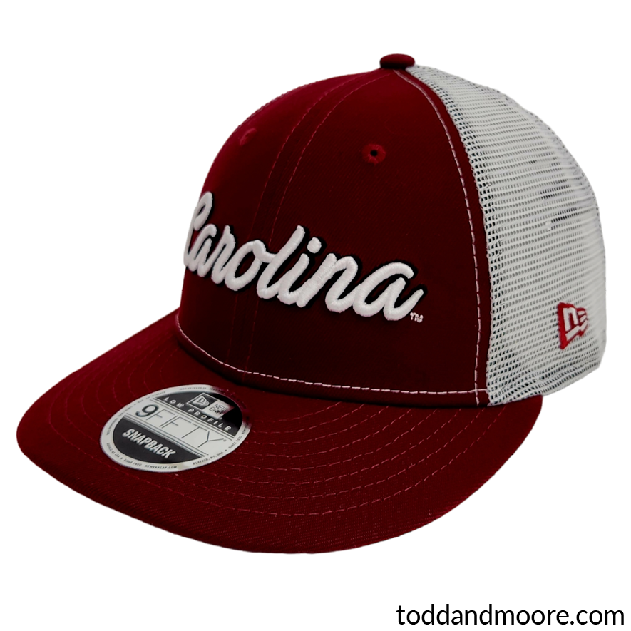 Carolina Script 9Fifty Trucker Snapback Cap Garnet – ToddandMoore