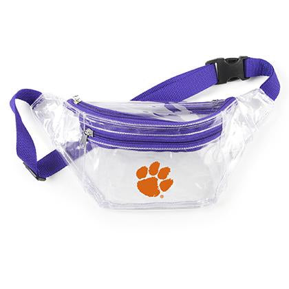 Clemson Tiger Clear Fanny Pack