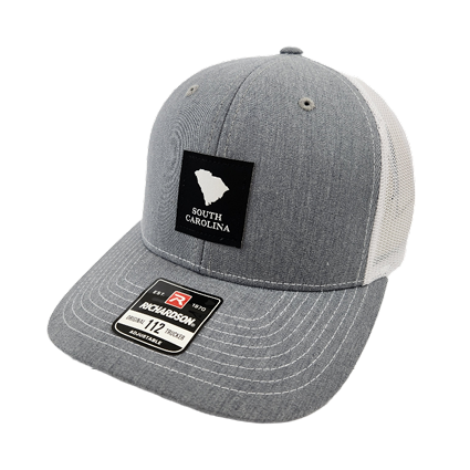 Richardson State Patch Trucker Cap Washed Grey/White