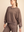 Mineral Washed French Terry Crew Neck Pullover- Mocha