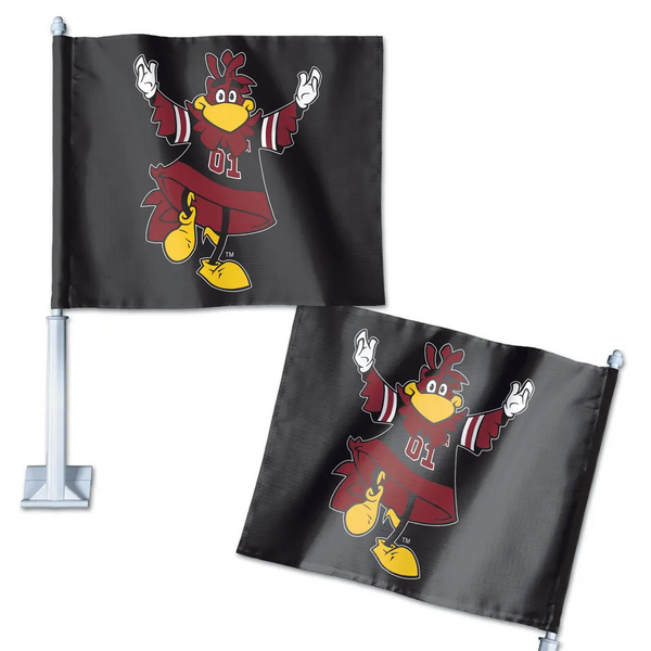 Gamecocks Mascot Car Flag