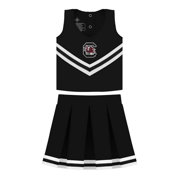 South Carolina Gamecocks 3-Piece Cheer Dress- Black