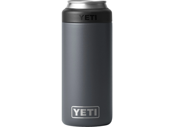 YETI Colster Slim Can Insulator 12oz- Charcoal