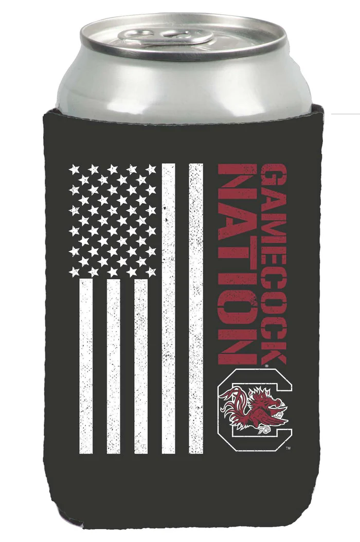 South Carolina Gamecocks RED Justin Patten Suede Silk Screen Flag - 1414627