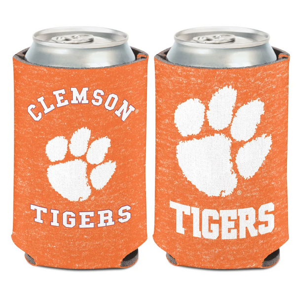 Clemson Tiger Heathered Can Cooler