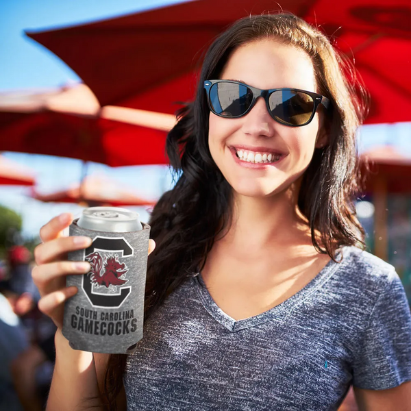 Gamecocks Heather Grey Can Cooler 12oz
