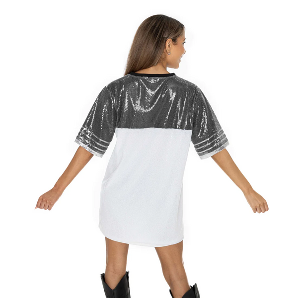 SOUTH CAROLINA GAMECOCKS BLING IT FULL SEQUIN FASHION JERSEY TUNIC DRESS