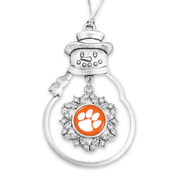 Clemson Tigers Snowman Ornament