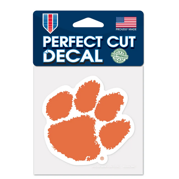 Clemson Paw Decal 4x4