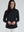 IBKUL Women's Long Sleeve Mock Neck 1/4 Zip Top- Black