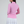 IBKUL Women's Long Sleeve Mock Neck 1/4 Zip Top- Candy Pink