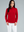 IBKUL Women's Long Sleeve Mock Neck 1/4 Zip Top- Red