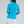 IBKUL Women's Long Sleeve Mock Neck 1/4 Zip Top- Turquoise