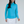 IBKUL Women's Long Sleeve Mock Neck 1/4 Zip Top- Turquoise