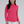 IBKUL Women's Long Sleeve Mock Neck 1/4 Zip Top- Watermelon