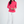 IBKUL Women's Long Sleeve Mock Neck 1/4 Zip Top- Watermelon