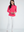 IBKUL Women's Long Sleeve Mock Neck 1/4 Zip Top- Watermelon