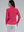 IBKUL Women's Long Sleeve Mock Neck 1/4 Zip Top- Watermelon