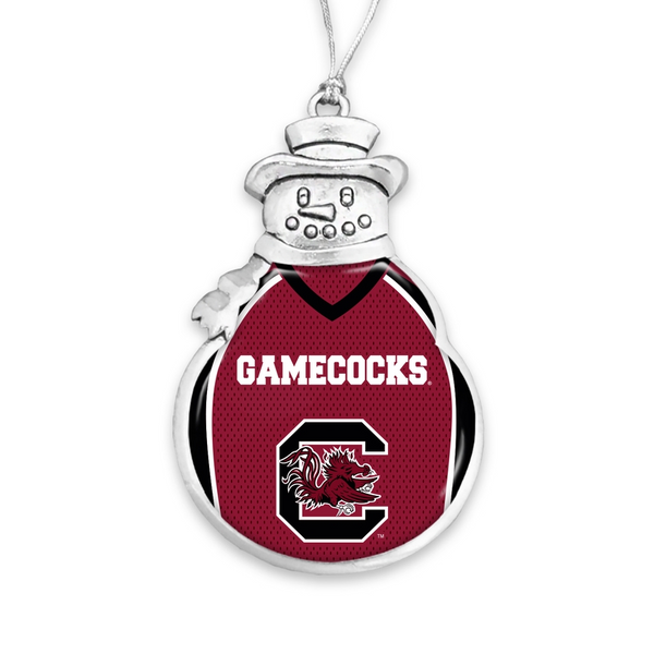 South Carolina Gamecocks Snowman Football Ornament