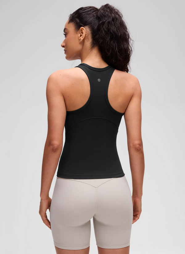 CRZ Yoga Butterluxe Waist Length Racerback Tank- Black