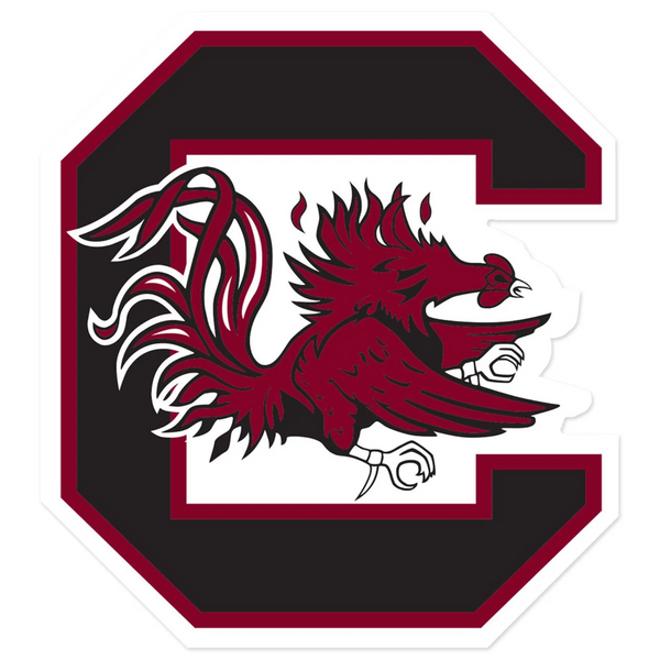 South Carolina Gamecocks 3" "Block C" Decal- Full Color