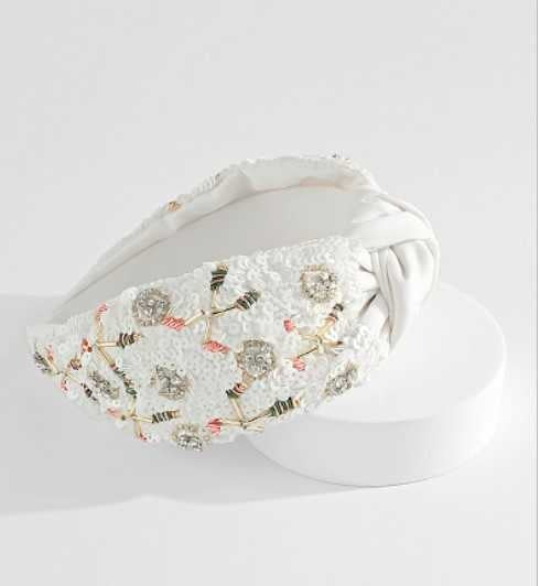 Golf Beaded & Crystal Headband