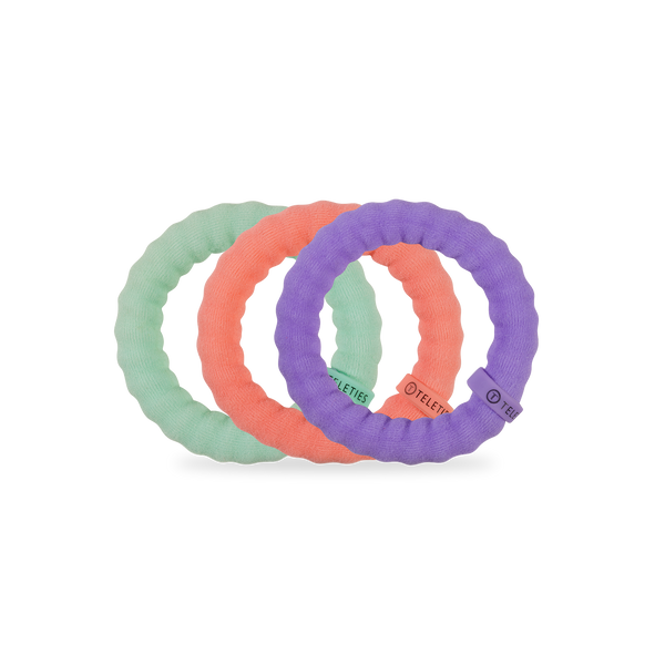 Teleties Nylon Hair Ties- Color Rush