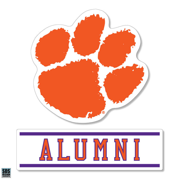Clemson Tigers 3" Alumni Paw Vinyl Decal