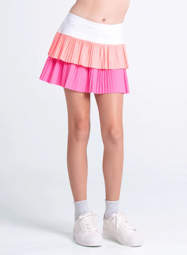 Lucky In Love Doubles Pleated Skirt  Girls - Taffy