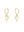 Pickleball CZ Huggie Hoop Earrings
