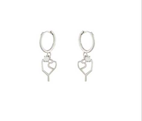 Pickleball CZ Huggie Hoop Earrings