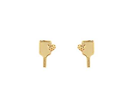 Small Pickleball Stud Earrings
