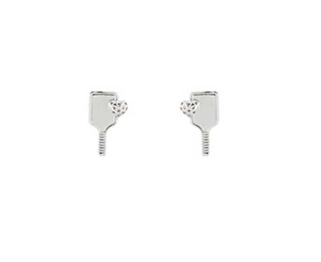 Small Pickleball Stud Earrings