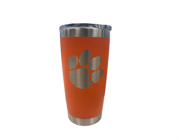Yeti Rambler Clemson 20 oz Tumbler