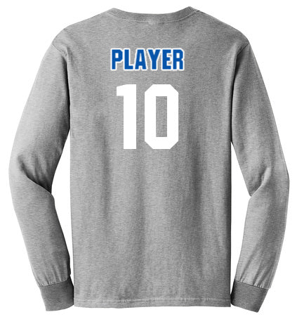 Palmetto Spartans Gildan Ultra Cotton L/S T-Shirt- Adult/Sport Grey