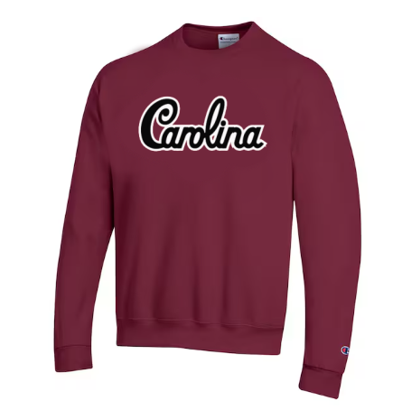 South Carolina Gamecocks Champion Carolina Script Crewneck-Garnet