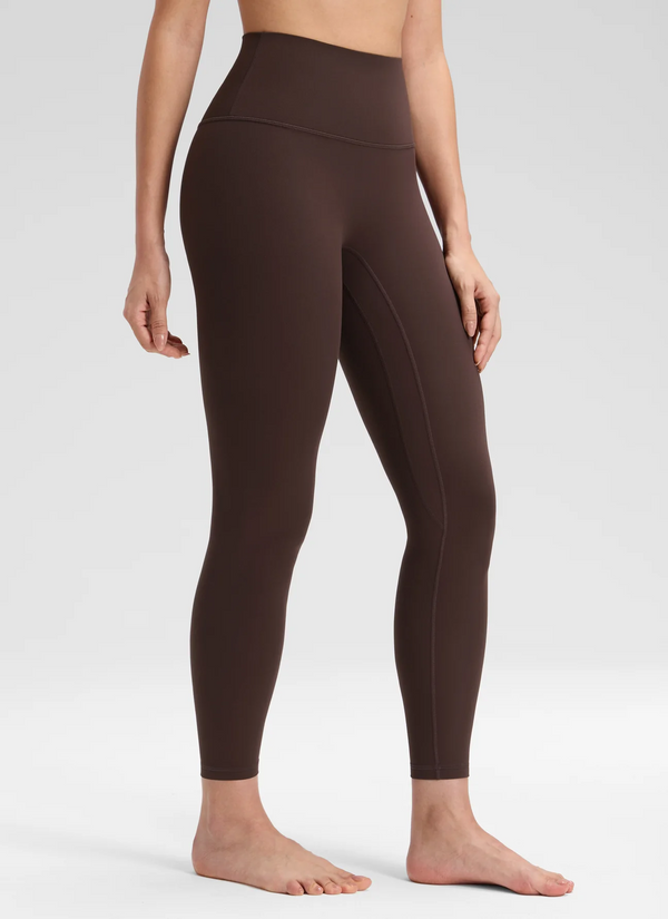 CRZ Yoga Butterluxe No Front Seam Legging 25"- Hot Fudge Brown