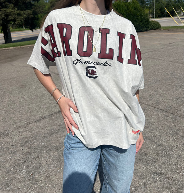 Women's Gray Carolina Gamecocks Flannigan T-Shirt
