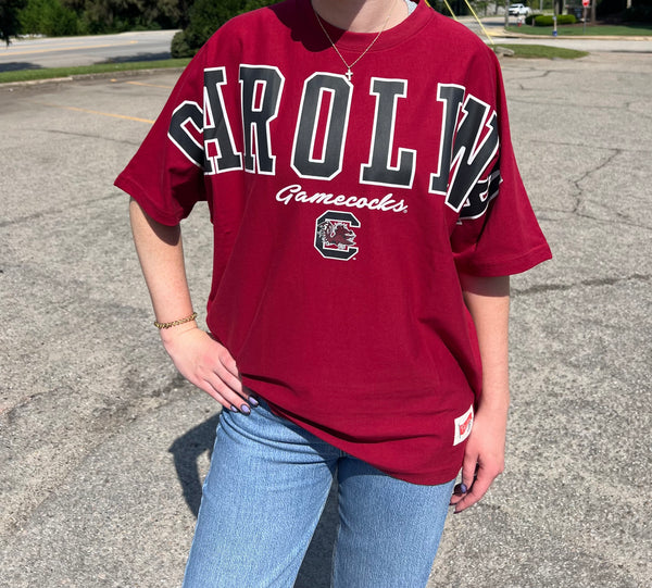 Women's Garnet Carolina Gamecocks Flannigan T-Shirt