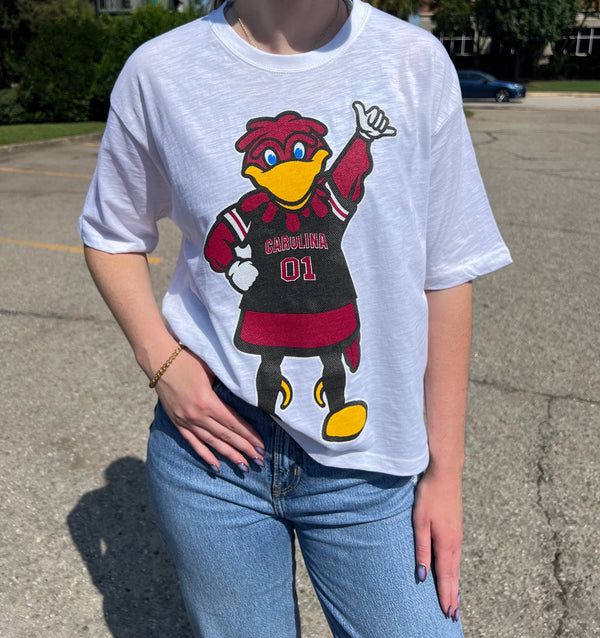 Women's White Cocky T-shirt