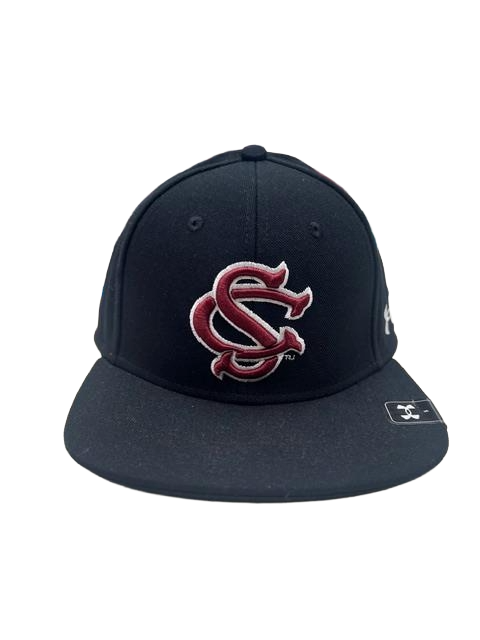South Carolina Gamecocks Baseball UA Flex-Fit Cap- Black/Garnet