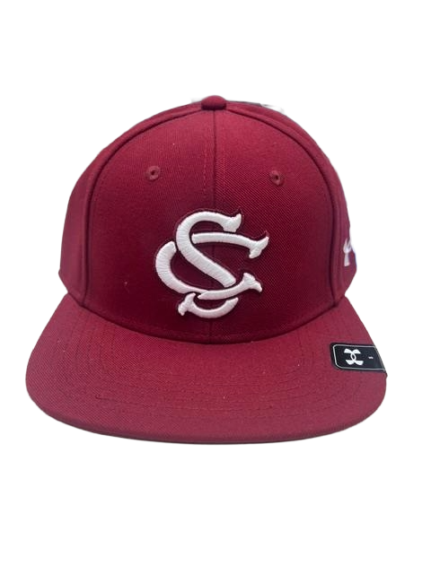 South Carolina Gamecocks Baseball UA Flex-Fit Cap- Garnet/White