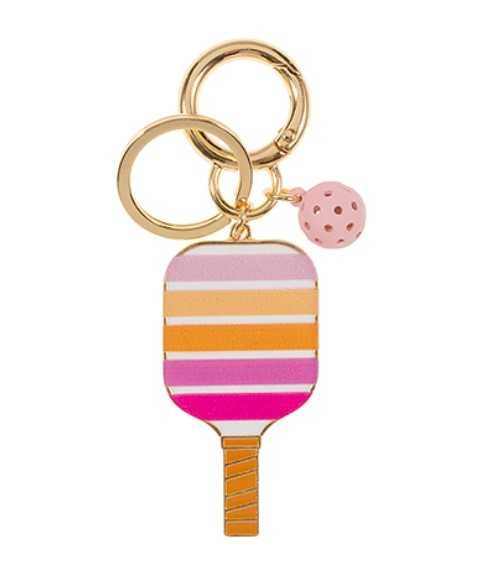 Pickleball Paddle Key Chain - Pink Stripe