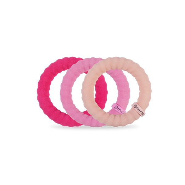 Teleties Nylon Hair Ties- Kiss & Tell