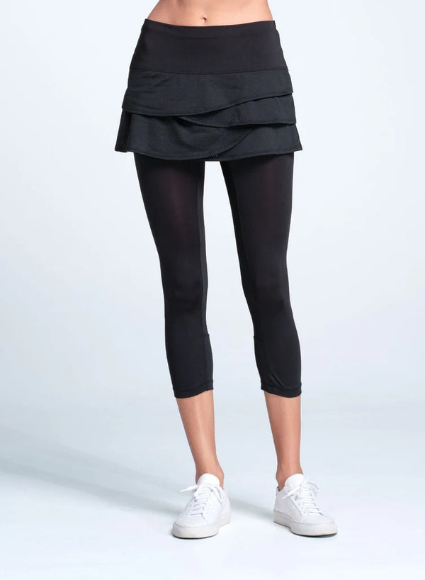 Lucky In Love Scallop Capri - Black