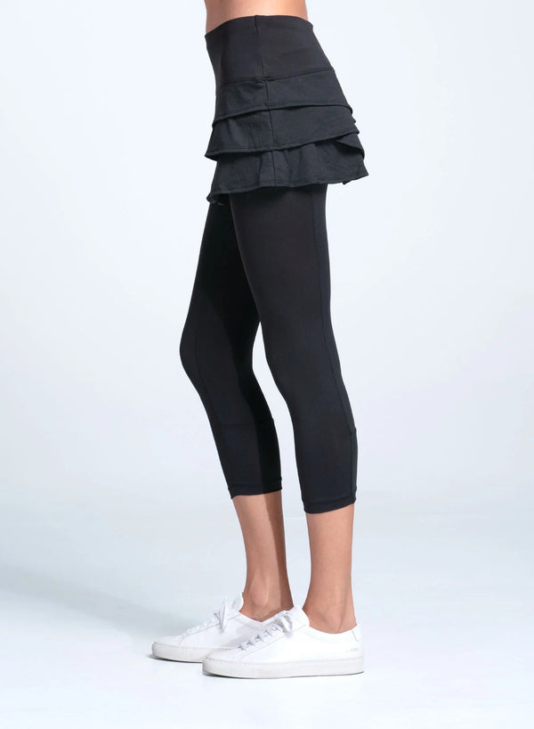 Lucky In Love Scallop Capri - Black