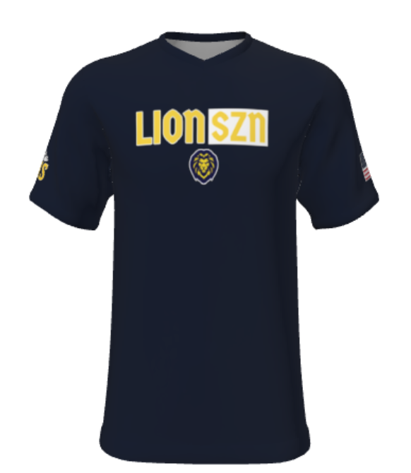 Palmetto Lions Youth V-Neck Jersey- Navy