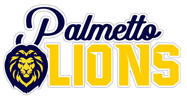 Palmetto Lions Car Decal