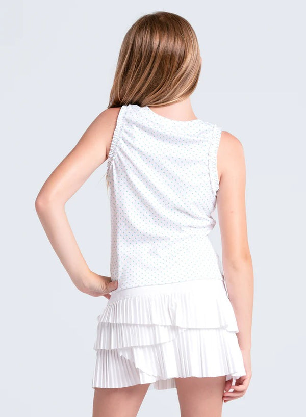 Lucky In Love Poppy Dot Tank - Parrot