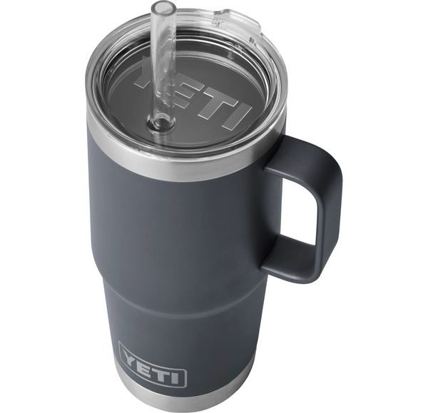 Yeti Rambler 25 oz Straw Mug- Charcoal